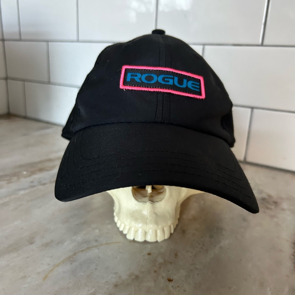 Rogue Fitness Black Neon Patch Snapback Hat